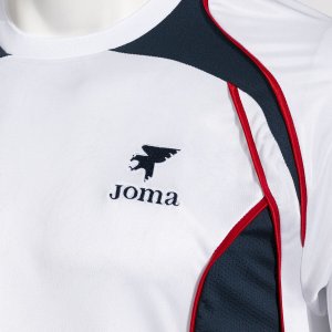 SHIRT SHORT SLEEVE MAN FUTBOL RETRO MUNDIAL 2026 WHITE NAVY BLUE
