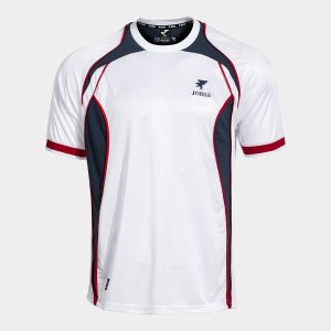 SHIRT SHORT SLEEVE MAN FUTBOL RETRO MUNDIAL 2026 WHITE NAVY BLUE