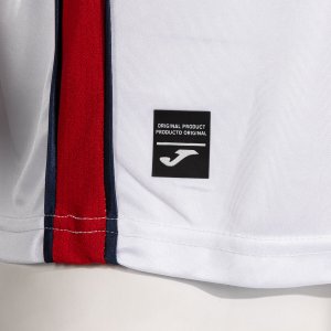 SHIRT SHORT SLEEVE MAN FUTBOL RETRO MUNDIAL 2026 WHITE RED