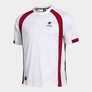 SHIRT SHORT SLEEVE MAN FUTBOL RETRO MUNDIAL 2026 WHITE RED