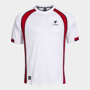 SHIRT SHORT SLEEVE MAN FUTBOL RETRO MUNDIAL 2026 WHITE RED