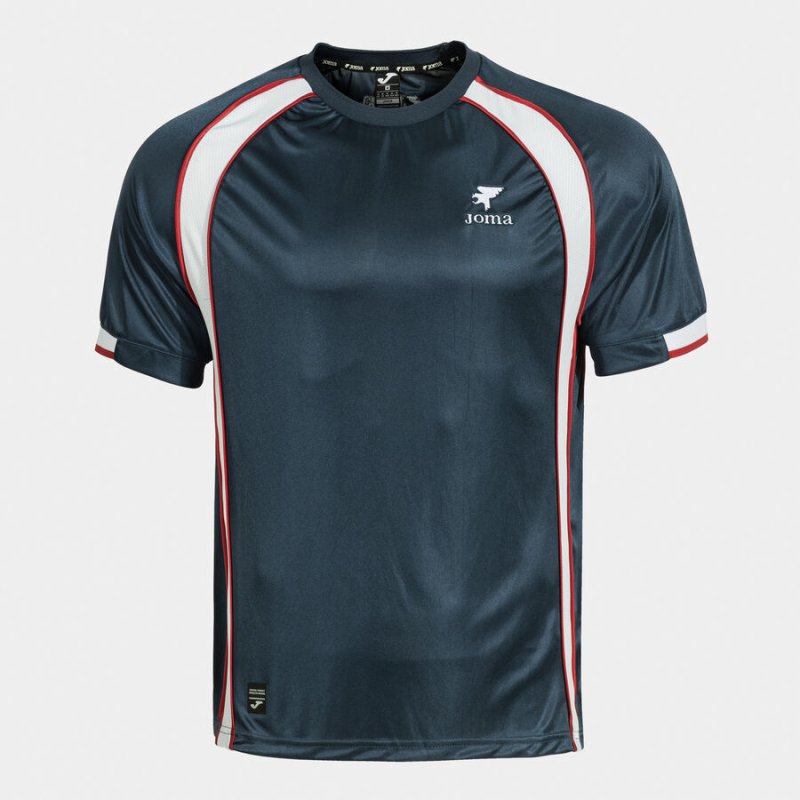 SHIRT SHORT SLEEVE MAN FUTBOL RETRO MUNDIAL 2026 NAVY BLUE WHITE
