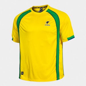 SHIRT SHORT SLEEVE MAN FUTBOL RETRO MUNDIAL 2026 YELLOW GREEN