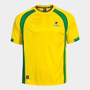 SHIRT SHORT SLEEVE MAN FUTBOL RETRO MUNDIAL 2026 YELLOW GREEN