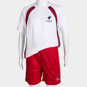 JOMA SET JUNIOR FUTBOL RETRO MUNDIAL WHITE RED