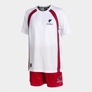 JOMA SET JUNIOR FUTBOL RETRO MUNDIAL WHITE RED