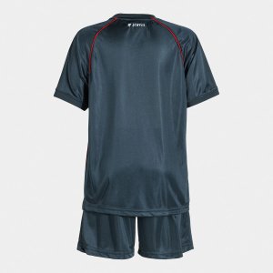 JOMA SET JUNIOR FUTBOL RETRO MUNDIAL NAVY BLUE WHITE