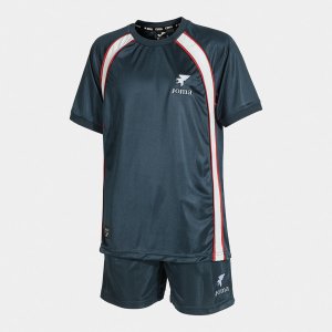 JOMA SET JUNIOR FUTBOL RETRO MUNDIAL NAVY BLUE WHITE
