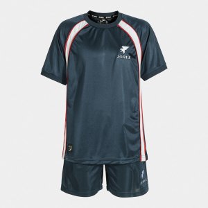 JOMA SET JUNIOR FUTBOL RETRO MUNDIAL NAVY BLUE WHITE