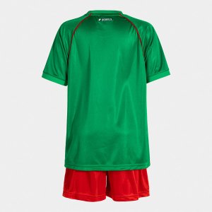 JOMA SET JUNIOR FUTBOL RETRO MUNDIAL GREEN RED