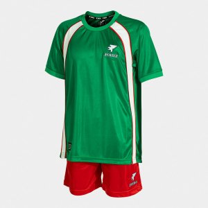 JOMA SET JUNIOR FUTBOL RETRO MUNDIAL GREEN RED