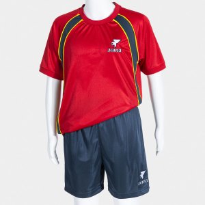 JOMA SET JUNIOR FUTBOL RETRO MUNDIAL RED NAVY BLUE