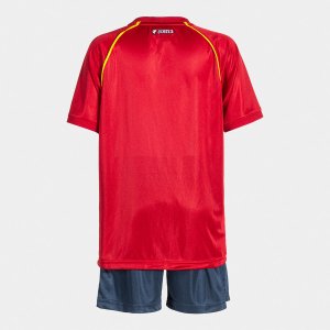 JOMA SET JUNIOR FUTBOL RETRO MUNDIAL RED NAVY BLUE