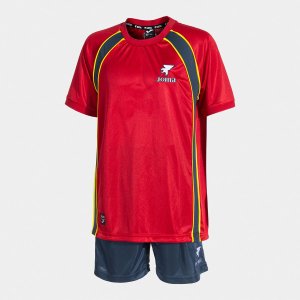JOMA SET JUNIOR FUTBOL RETRO MUNDIAL RED NAVY BLUE