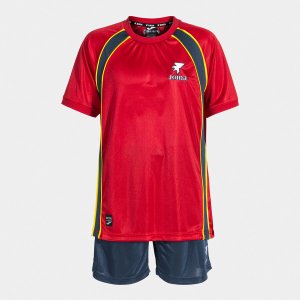 JOMA SET JUNIOR FUTBOL RETRO MUNDIAL RED NAVY BLUE