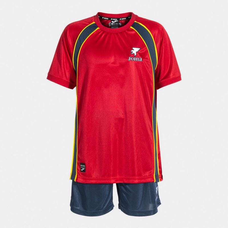 JOMA SET JUNIOR FUTBOL RETRO MUNDIAL RED NAVY BLUE