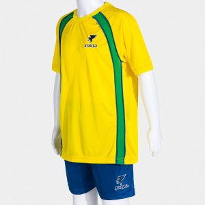 JOMA SET JUNIOR FUTBOL RETRO MUNDIAL YELLOW GREEN