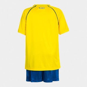 JOMA SET JUNIOR FUTBOL RETRO MUNDIAL YELLOW GREEN