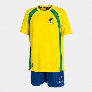 JOMA SET JUNIOR FUTBOL RETRO MUNDIAL YELLOW GREEN