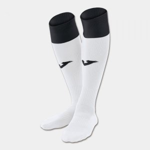 JOMA FOOTBALL SOCKS CALCIO 24 WHITE-BLACK PACK 4 PCS