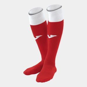 JOMA FOOTBALL SOCKS CALCIO 24 RED-WHITE PACK 4 PCS