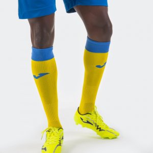 JOMA FOOTBALL SOCKS CALCIO 24 YELLOW-ROYAL PACK 4 PCS