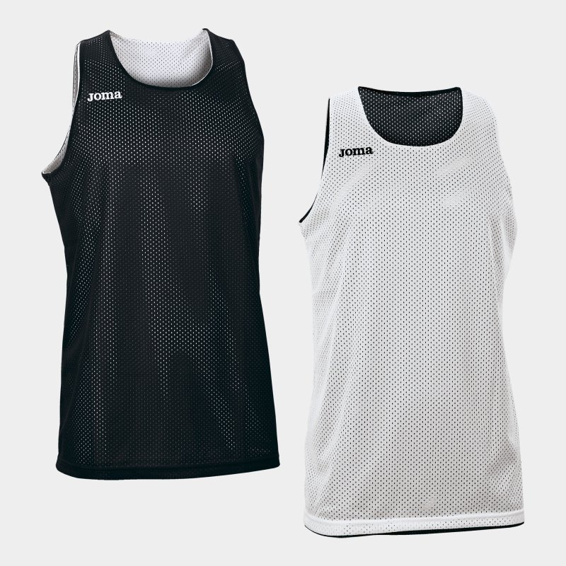 JOMA REVERSIBLET-SHIRT ARO WHITE-BLACK SLEEVELESS