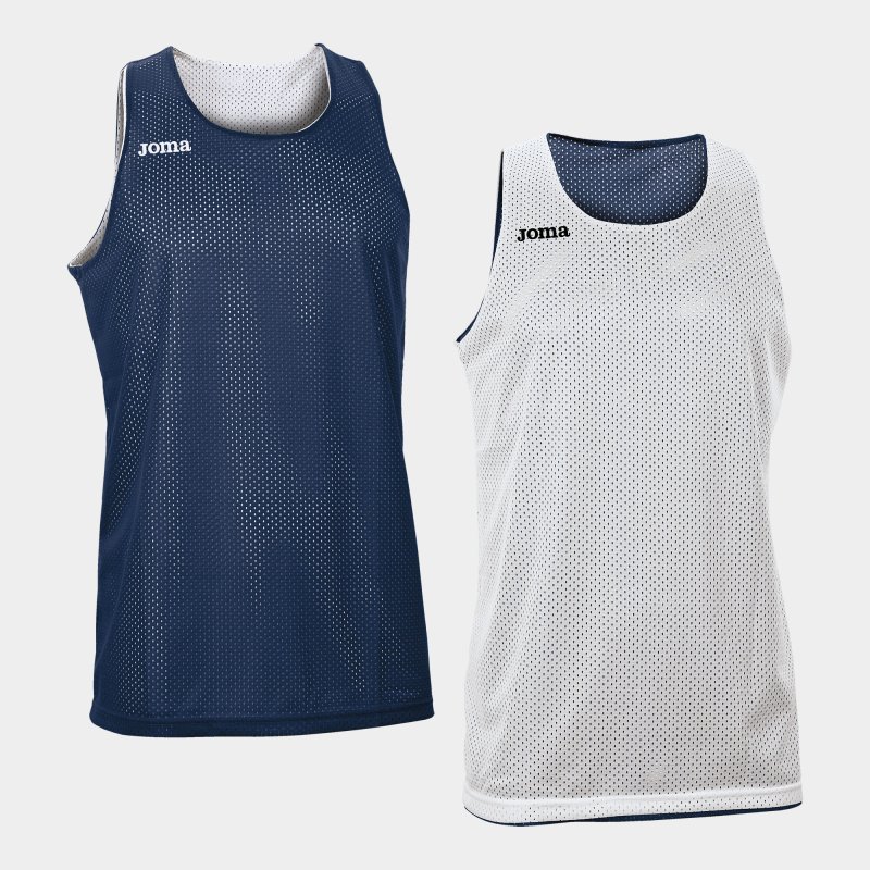 JOMA REVERSIBLET-SHIRT ARO NAVY-WHITE SLEEVELESS
