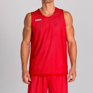 JOMA REVERSIBLET-SHIRT ARO RED-WHITE SLEEVELESS