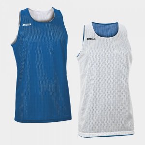 JOMA REVERSIBLET-SHIRT ARO ROYAL-WHITE SLEEVELESS
