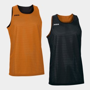 JOMA REVERSIBLET-SHIRT ARO ORANGE-BLACK SLEEVELESS