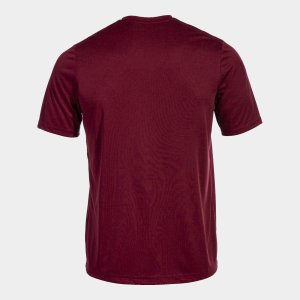 JOMA T-SHIRT COMBI BURGUNDY S/S