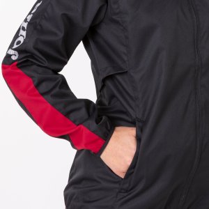 JOMA RAINJACKET CHAMPION IV BLACK-RED WOMAN