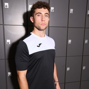JOMA T-SHIRT WINNER BLACK WHITE S/S