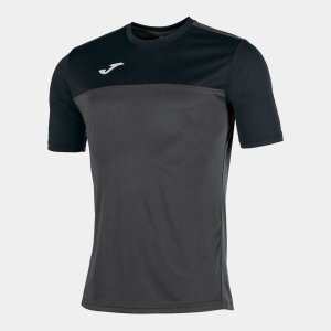 JOMA T-SHIRT WINNER ANTHRACITE-BLACK S/S