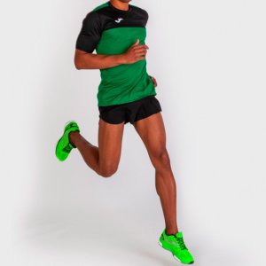 JOMA T-SHIRT WINNER GREEN-BLACK S/S
