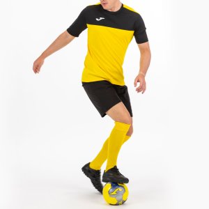 JOMA T-SHIRT WINNER YELLOW-BLACK S/S