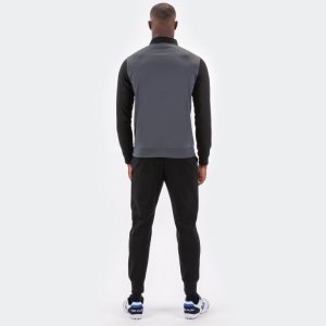 JOMA SWEATSHIRT 1/2 ZIPPER WINNER ANTHRAC.-BLACK
