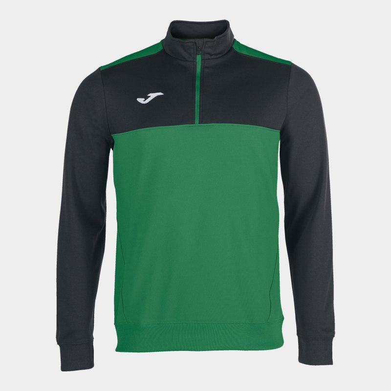 JOMA SWEATSHIRT 1/2 ZIPPER WINNER GREEN-BLACK