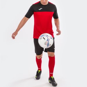 JOMA T-SHIRT WINNER RED-BLACK S/S