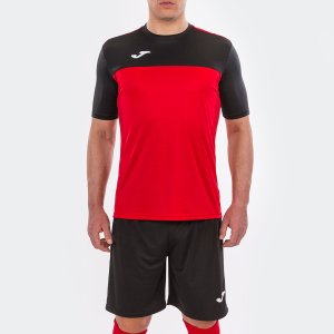 JOMA T-SHIRT WINNER RED-BLACK S/S