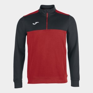 JOMA SWEATSHIRT 1/2 ZIPPER WINNER RED-BLACK