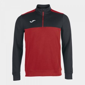 JOMA SWEATSHIRT 1/2 ZIPPER WINNER RED-BLACK
