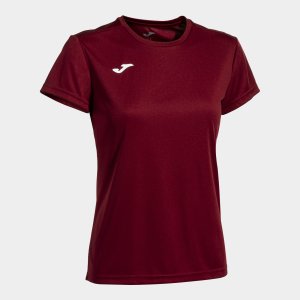 JOMA COMBI WOMAN SHIRT BURGUNDY S/S