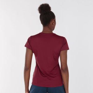 JOMA COMBI WOMAN SHIRT BURGUNDY S/S