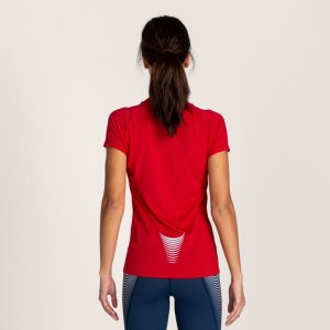 JOMA T-SHIRT ELITE VI RED-NAVY S/S WOMAN