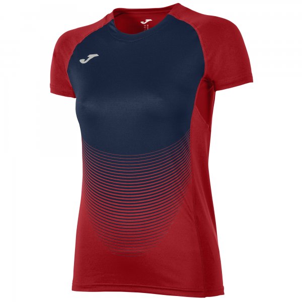 JOMA T-SHIRT ELITE VI RED-NAVY S/S WOMAN