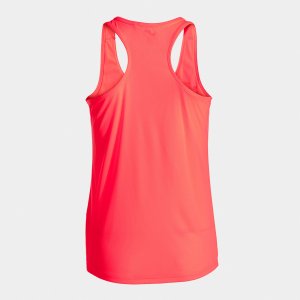 JOMA T-SHIRT RACE CORAL FLUOR SLEEVELESS WOMAN