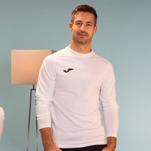 JOMA BRAMA FLEECE SHIRT WHITE L/S