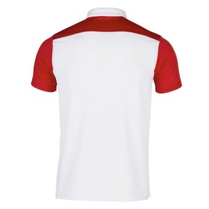 JOMA POLO SHIRT COMBI WHITE-RED S/S